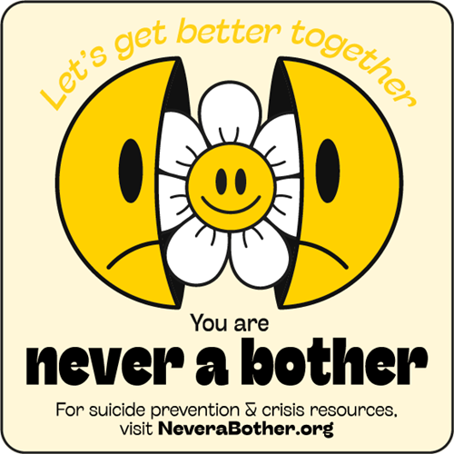 Never a bother sticker